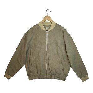 TERRITORY AHEAD 100% Cotton Khaki Bomber Jacket Size Large